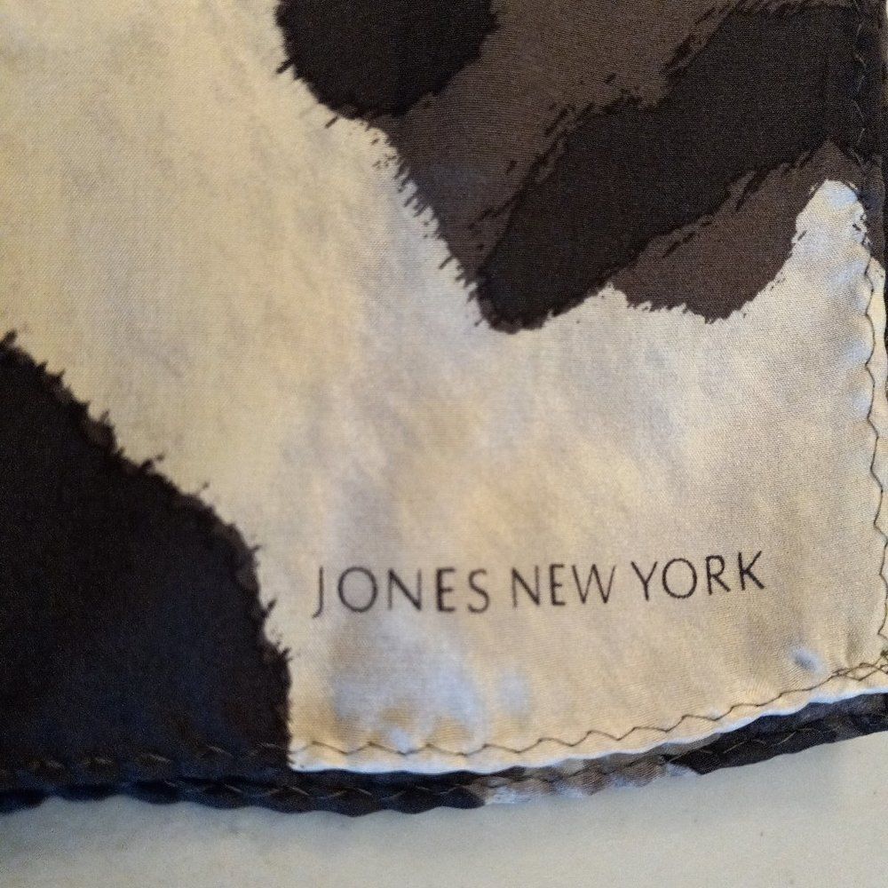 Jones New York Black and Silver Scarf